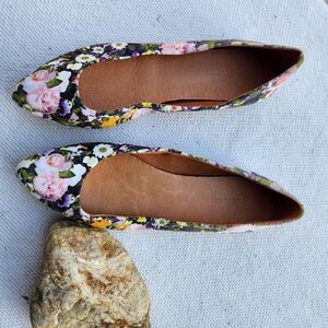 Madewell floral flats